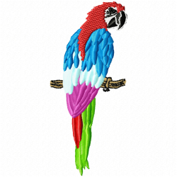 Parrots Embroidery Design 4